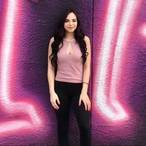 Mauve pink small tank top